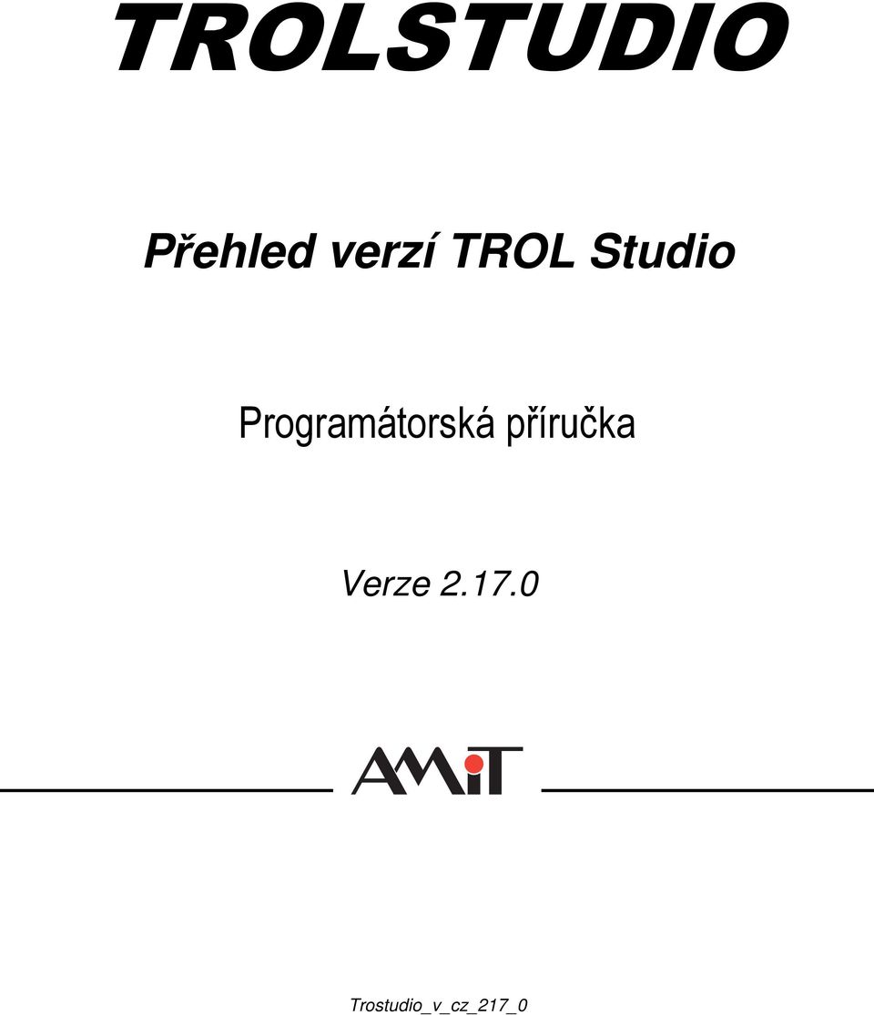 Programátorská příručka