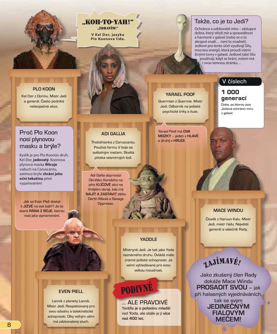 Jediové také Sílu používají, když se brání, ovšem má i svou temnou stránku V Kel Do r, j a z y k u Plo Ko onova l id u. V číslech PLO KOON Proč Plo Koon nosí plynovou masku a brýle?