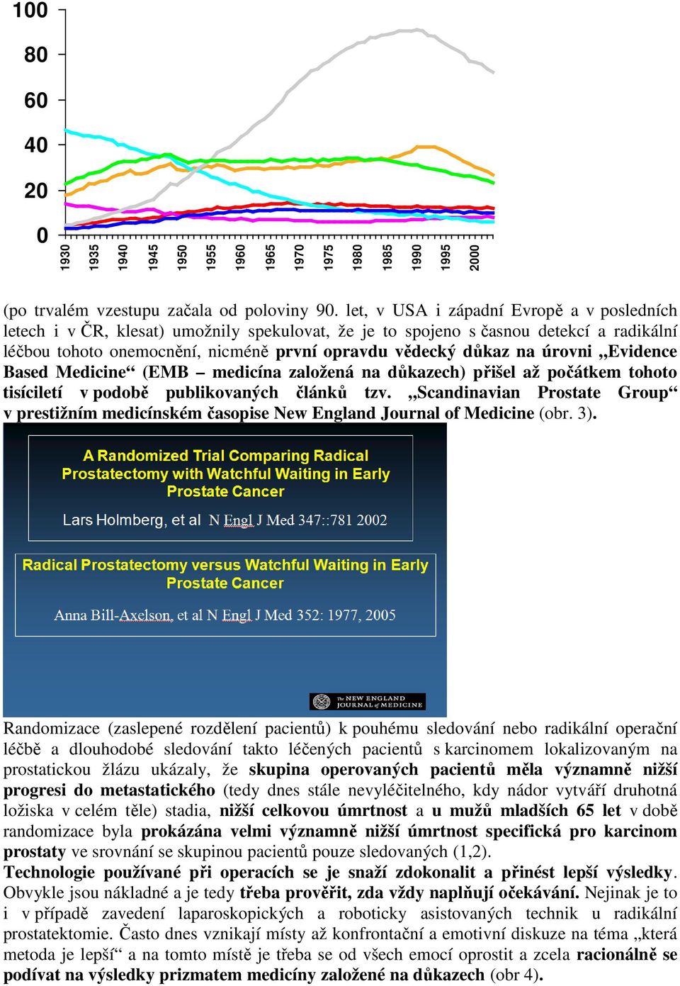 úrovni Evidence Based Medicine (EMB medicína založená na důkazech) přišel až počátkem tohoto tisíciletí v podobě publikovaných článků tzv.