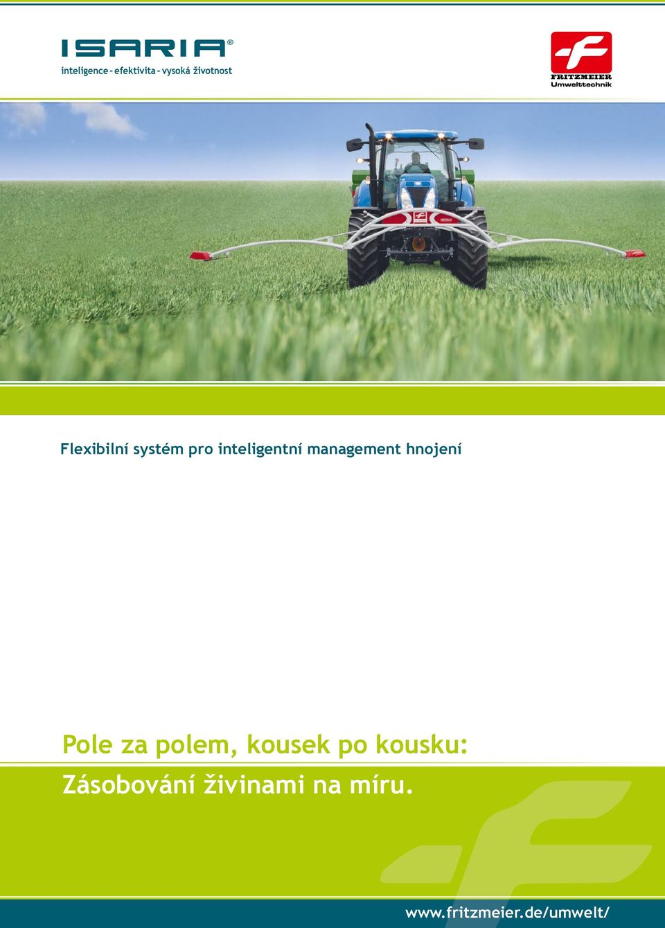 inteligentní management hnojení Pole za