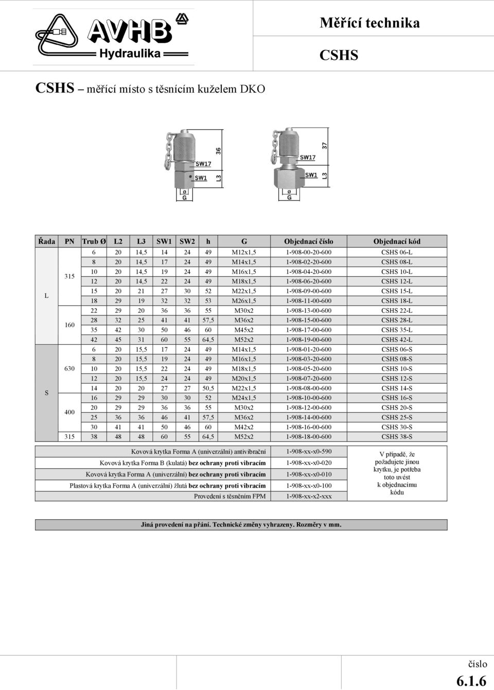 S 18-L 22 29 20 36 36 55 M30x2 1-908-13-00-600 S 22-L 160 28 32 25 41 41 57,5 M36x2 1-908-15-00-600 S 28-L 35 42 30 50 46 60 M45x2 1-908-17-00-600 S 35-L 42 45 31 60 55 64,5 M52x2 1-908-19-00-600 S