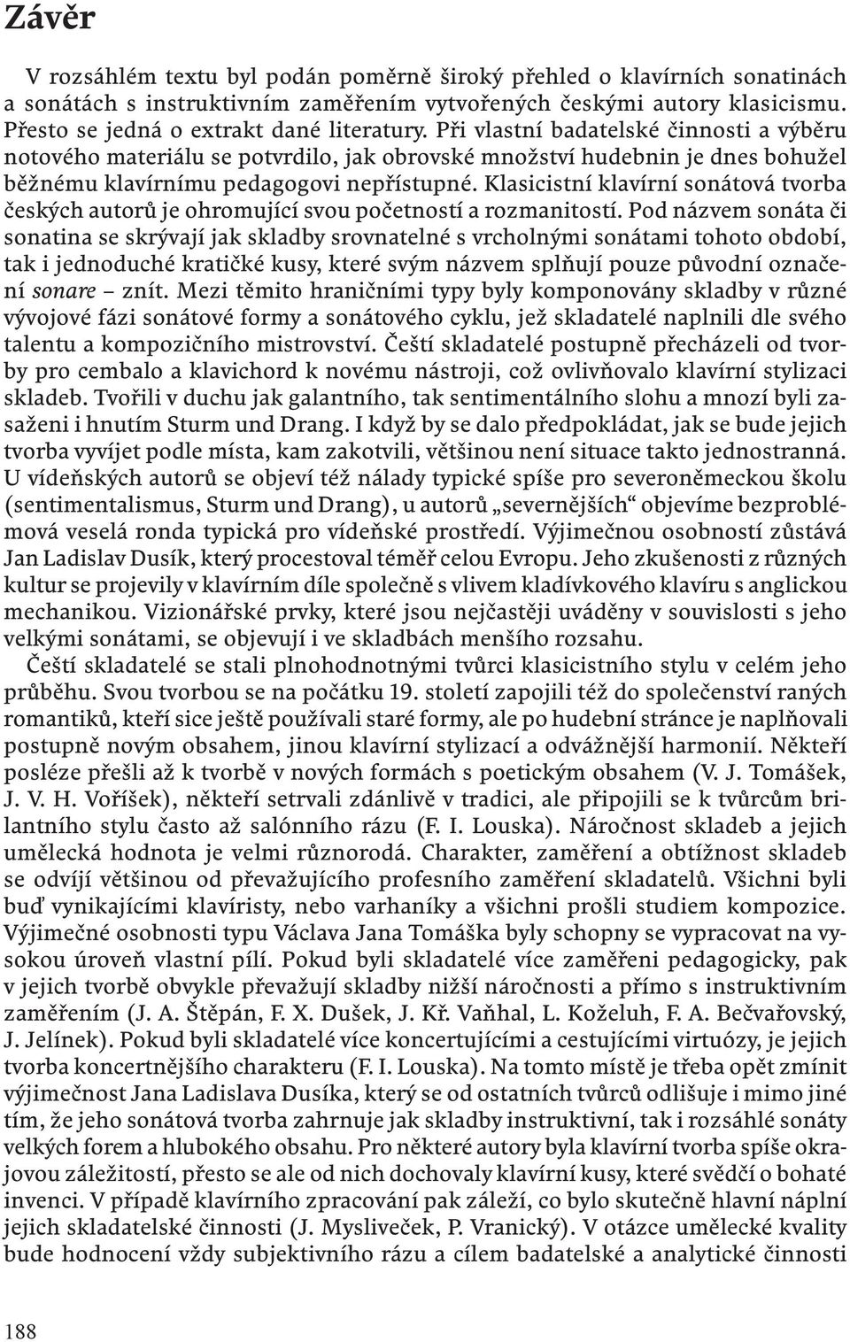 ČESKÁ KLAVÍRNÍ SONATINA V OBDOBÍ KLASICISMU. Lenka Hejnová - PDF Free  Download