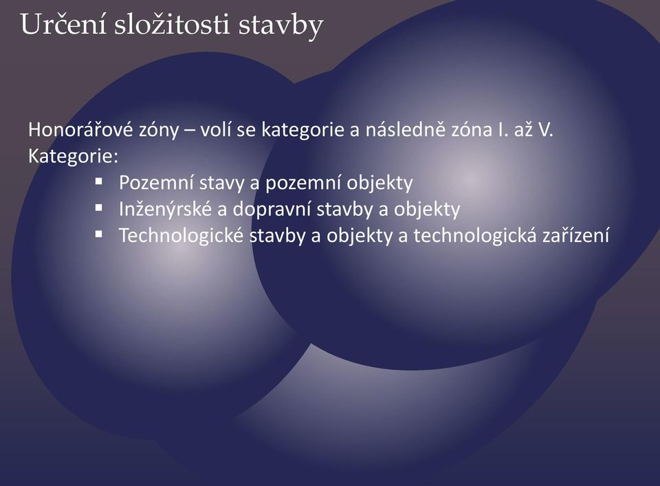 Kategorie: Pozemní stavy a pozemní objekty Inženýrské a