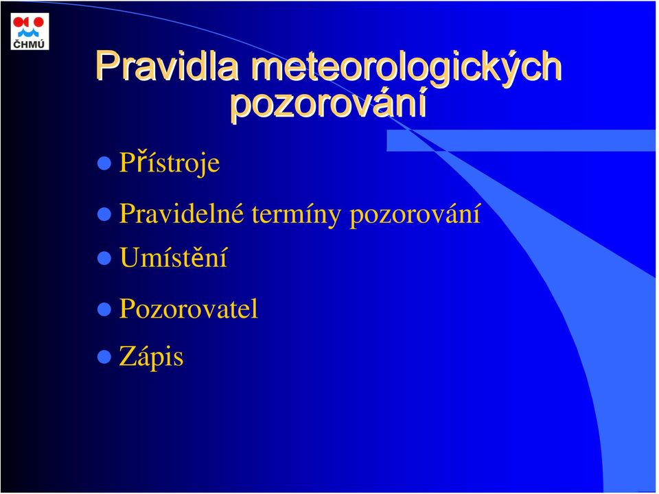 Pravidelné termíny