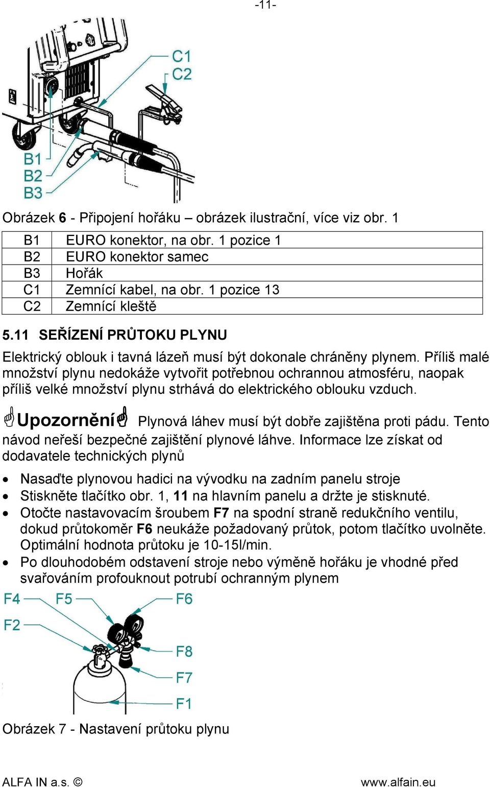 Příliš malé množství plynu nedokáže vytvořit potřebnou ochrannou atmosféru, naopak příliš velké množství plynu strhává do elektrického oblouku vzduch.
