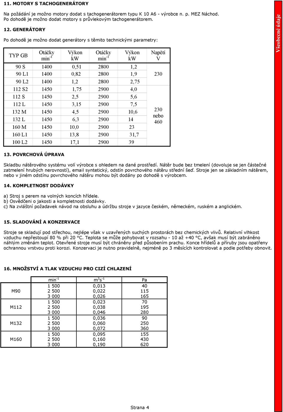 112 S2 1450 1,75 2900 4,0 112 S 1450 2,5 2900 5,6 112 L 1450 3,15 2900 7,5 132 M 1450 4,5 2900 10,6 132 L 1450 6,3 2900 14 M 1450 10,0 2900 23 L1 1450 13,8 2900 31,7 100 L2 1450 17,1 2900 39 V 230