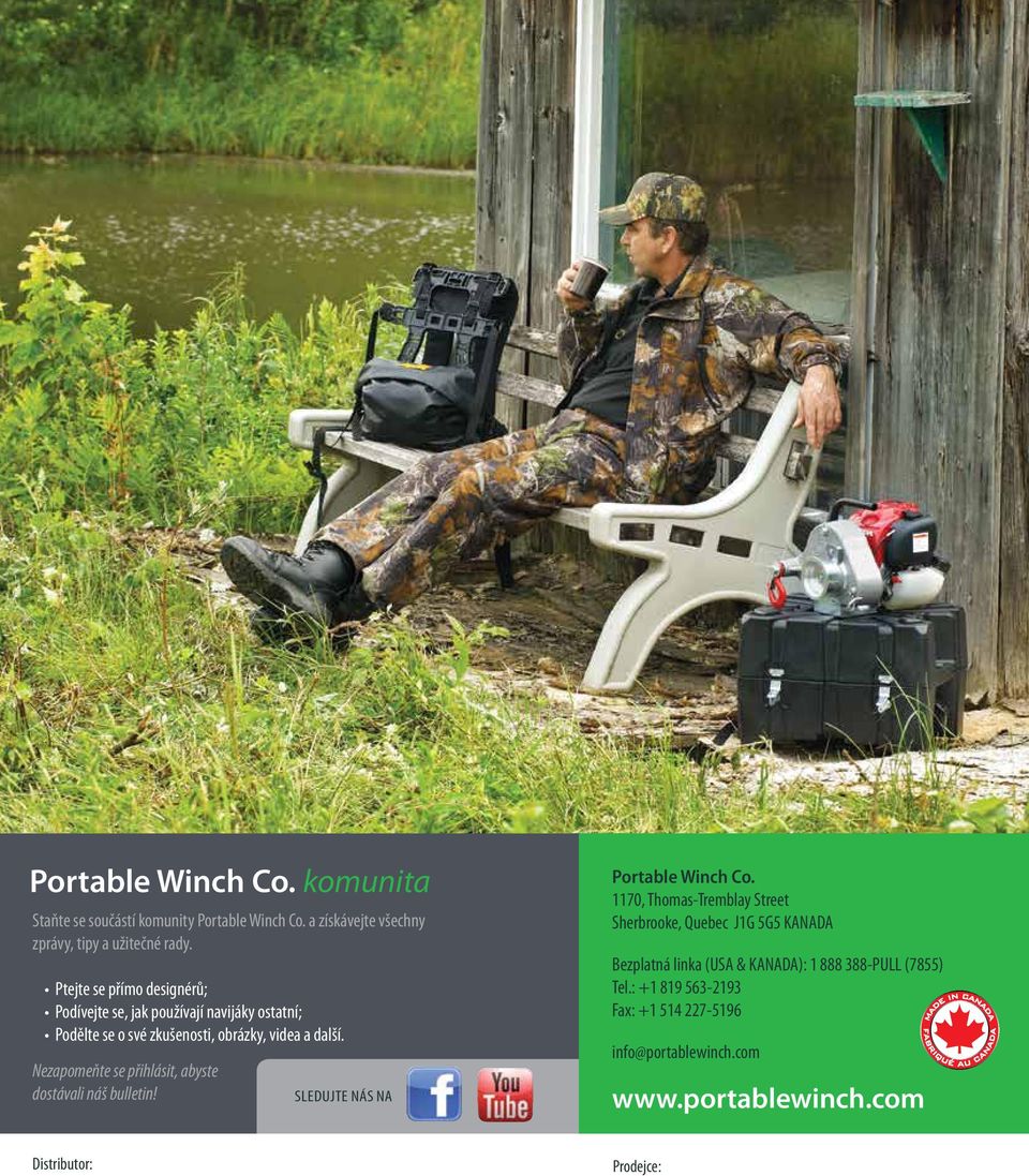 Nezapomeňte se přihlásit, abyste dostávali náš bulletin! SLEDUJTE NÁS na Portable Winch Co.