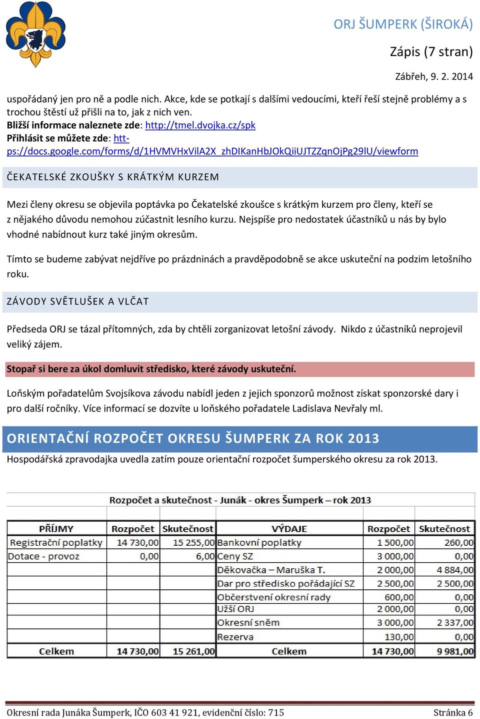 com/forms/d/1hvmvhxvila2x_zhdikanhbjokqiiujtzzqnojpg29lu/viewform ČEKATELSKÉ ZKOUŠKY S KRÁTKÝM KURZEM Mezi členy okresu se objevila poptávka po Čekatelské zkoušce s krátkým kurzem pro členy, kteří se