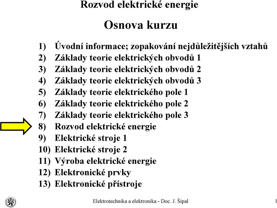 3 Základy teorie elektrického pole 1 Základy teorie elektrického pole 2 Základy teorie elektrického pole 3