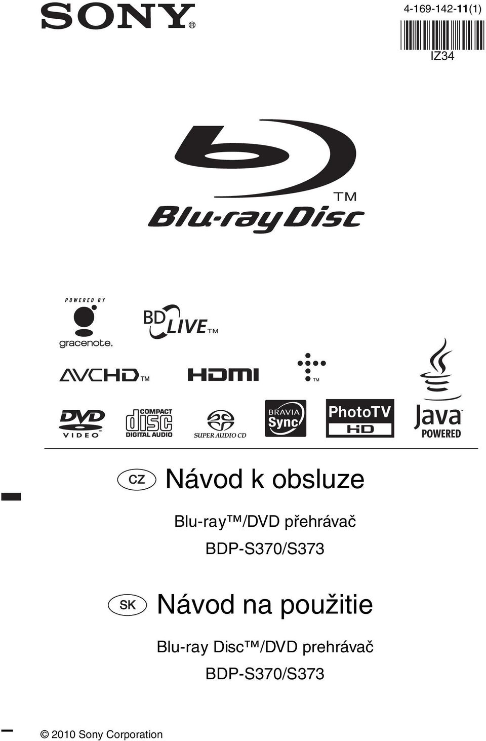 Návod na použitie Blu-ray Disc /DVD