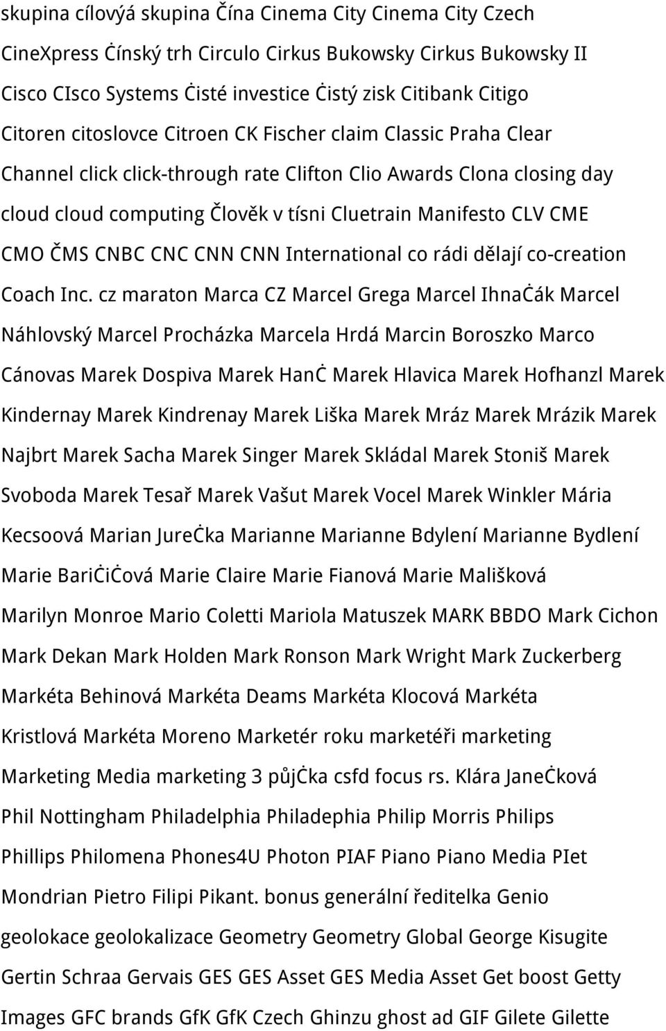 CNBC CNC CNN CNN International co rádi dělají co-creation Coach Inc.
