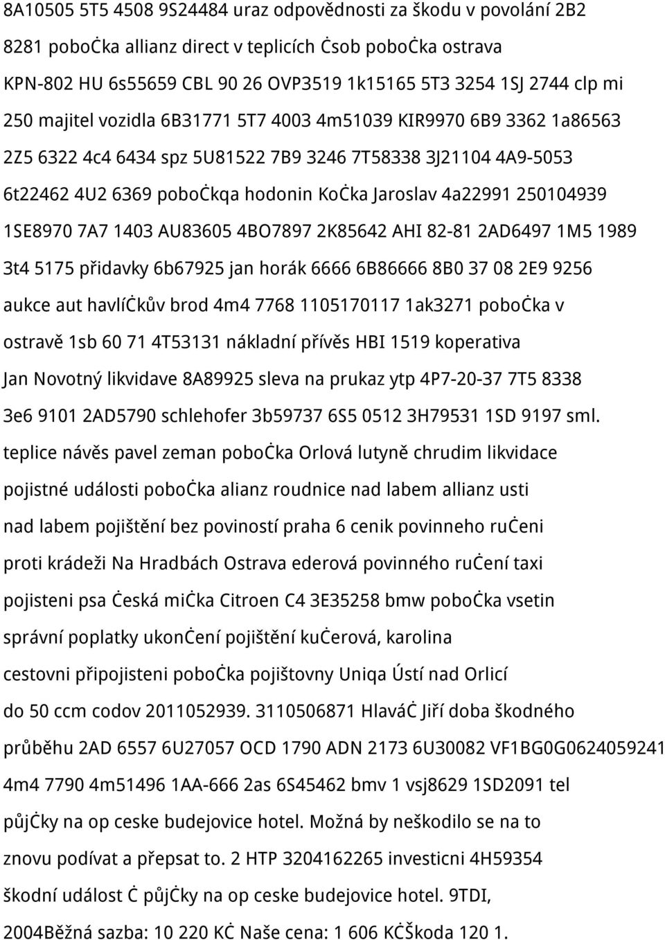 250104939 1SE8970 7A7 1403 AU83605 4BO7897 2K85642 AHI 82-81 2AD6497 1M5 1989 3t4 5175 přidavky 6b67925 jan horák 6666 6B86666 8B0 37 08 2E9 9256 aukce aut havlíčkův brod 4m4 7768 1105170117 1ak3271
