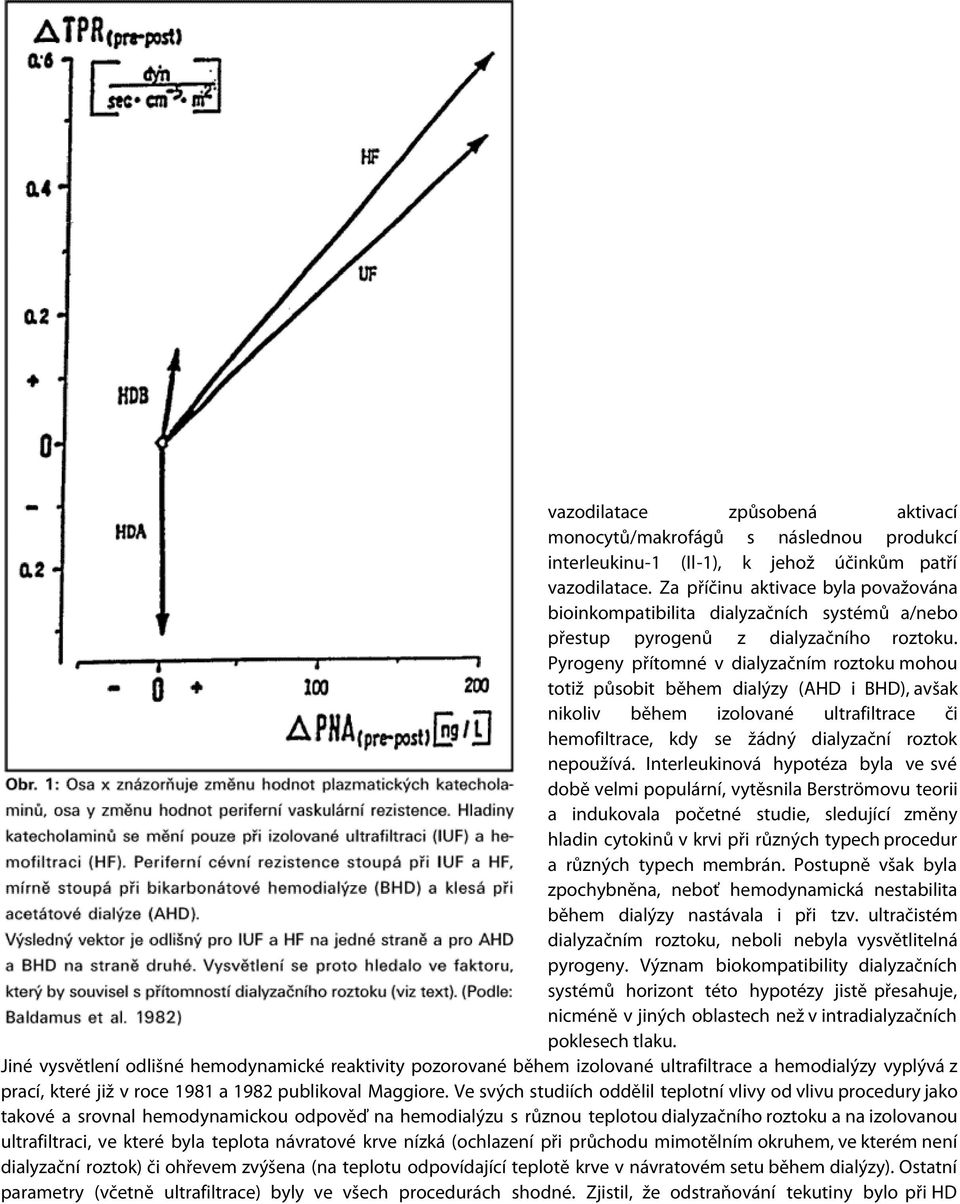 Pyrogeny přítomné v dialyzačním roztoku mohou totiž působit během dialýzy (AHD i BHD), avšak nikoliv během izolované ultrafiltrace či hemofiltrace, kdy se žádný dialyzační roztok nepoužívá.