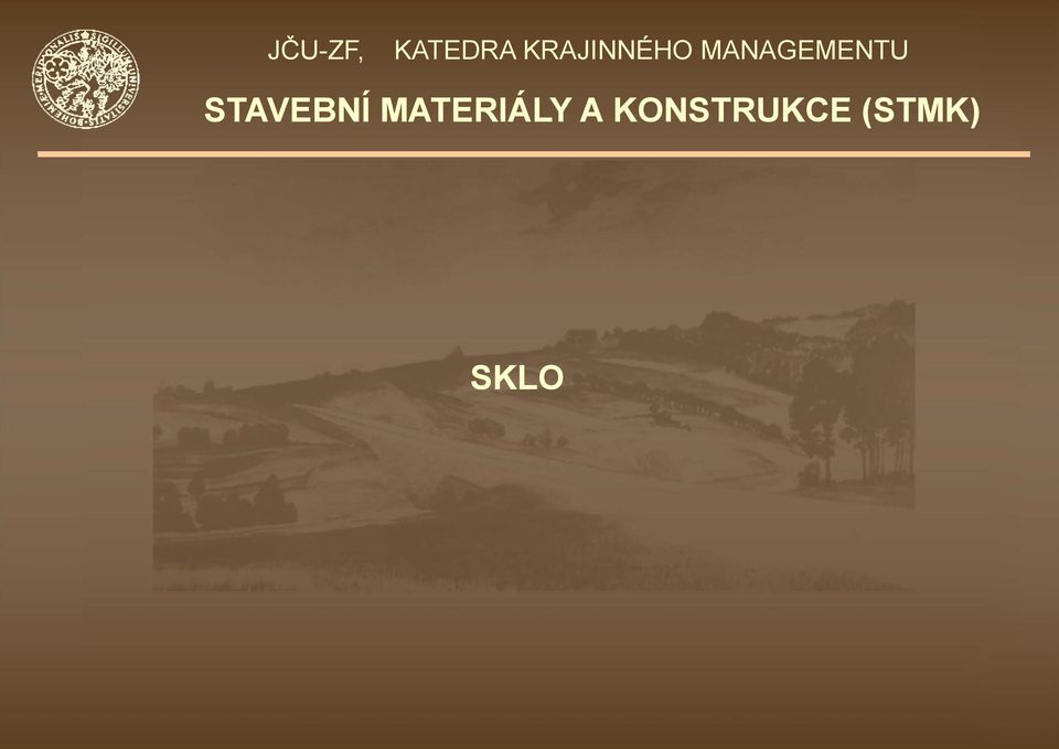 MANAGEMENTU STAVEBNÍ