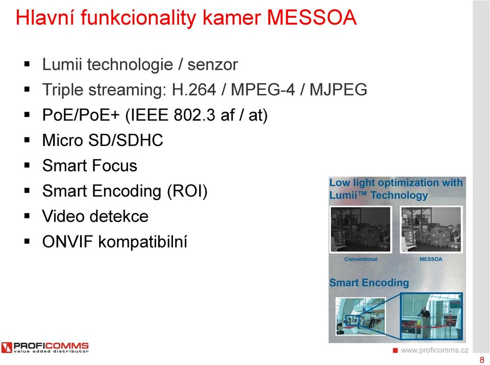 264 / MPEG-4 / MJPEG PoE/PoE+ (IEEE 802.