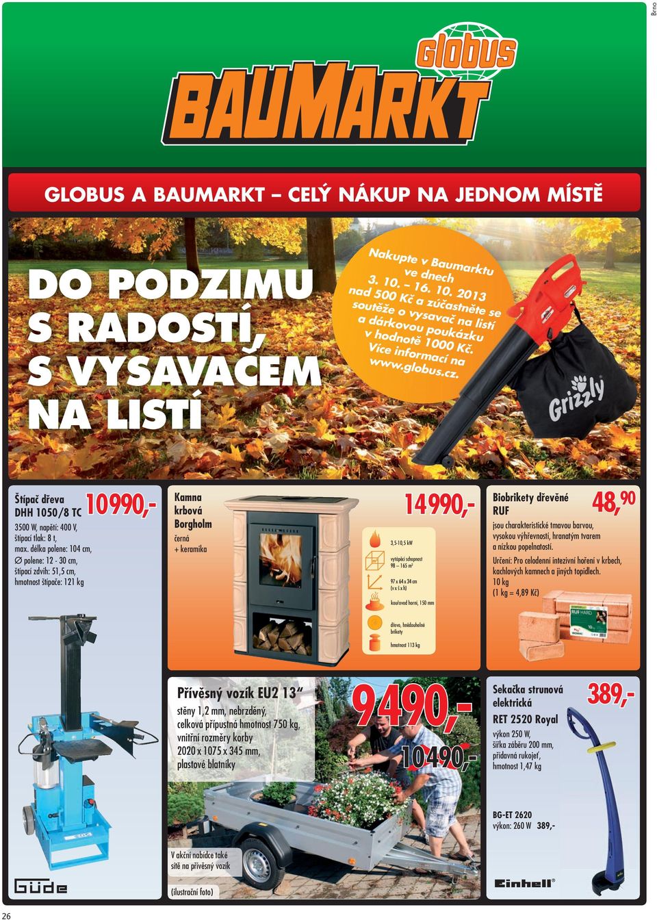 Štípač dřeva DHH 1050/8 TC 3500 W, napětí: 400 V, štípací tlak: 8 t, max.