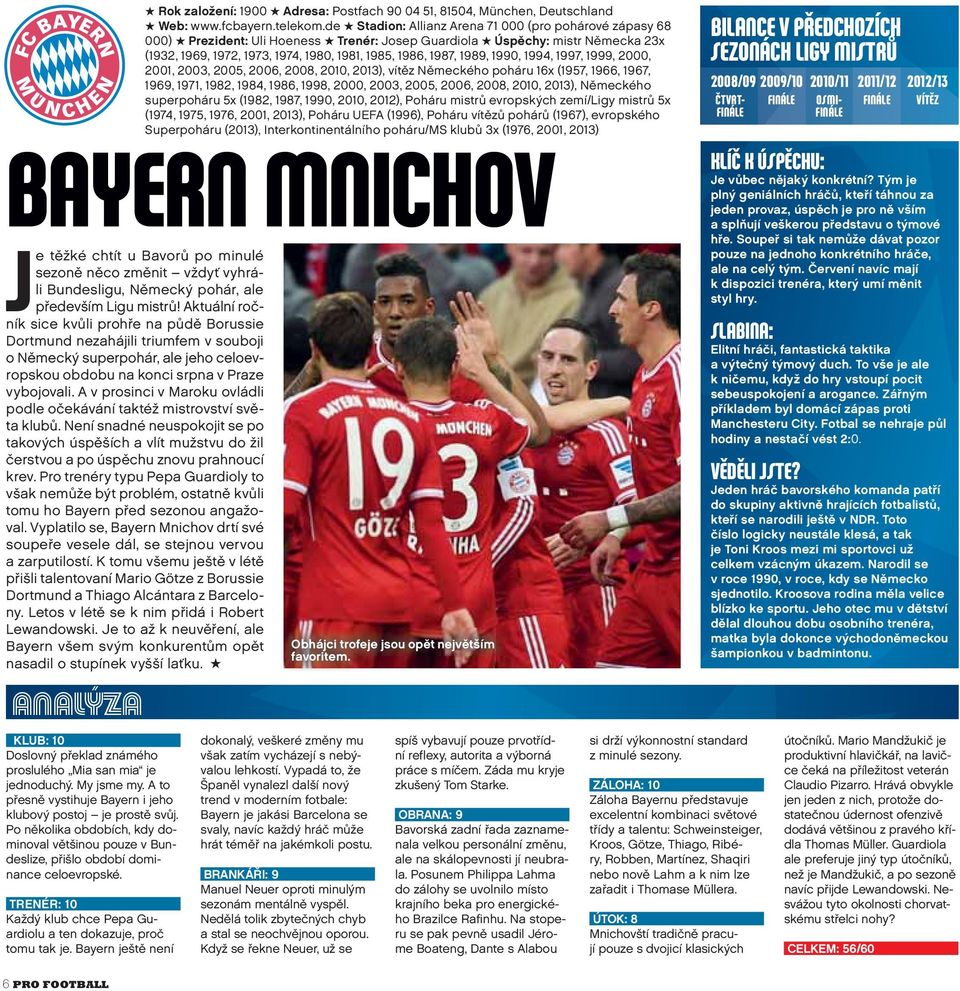 A v prosinci v Maroku ovládli podle očekávání taktéž mistrovství světa klubů. Není snadné neuspokojit se po takových úspěších a vlít mužstvu do žil čerstvou a po úspěchu znovu prahnoucí krev.