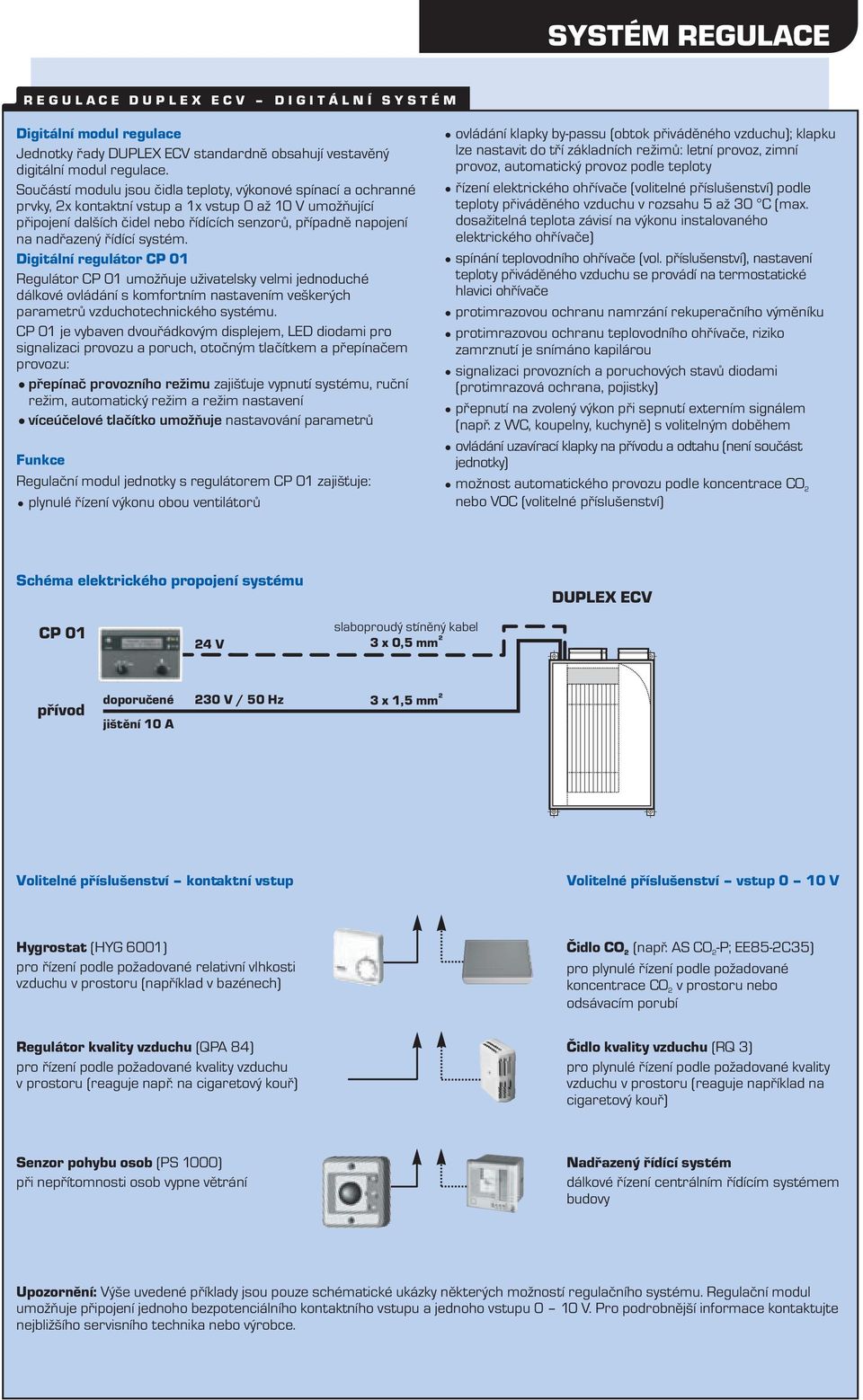 řídící systém. Digitální regulátor CP 1 Regulátor CP 1 umožňuje uživatelsky velmi jednoduché dálkové ovládání s komfortním nastavením veškerých parametrů vzduchotechnického systému.