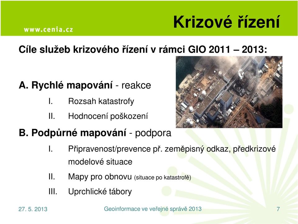 Podpůrné mapování - podpora I. Připravenost/prevence př.