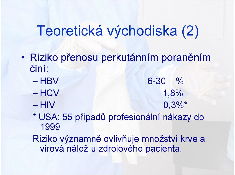 případů profesionální nákazy do 1999 Riziko významně