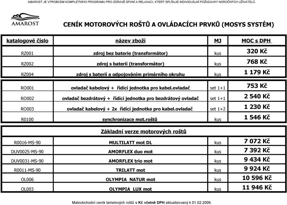 RZ004 zdroj s baterií a odpojováním primárního okruhu kus RO001 ovladač kabelový + řídící jednotka pro kabel.