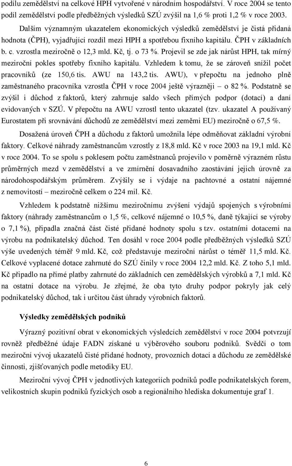 vzrostla meziročně o 12,3 mld. Kč, tj. o 73 %. Projevil se zde jak nárůst HPH, tak mírný meziroční pokles spotřeby fixního kapitálu.