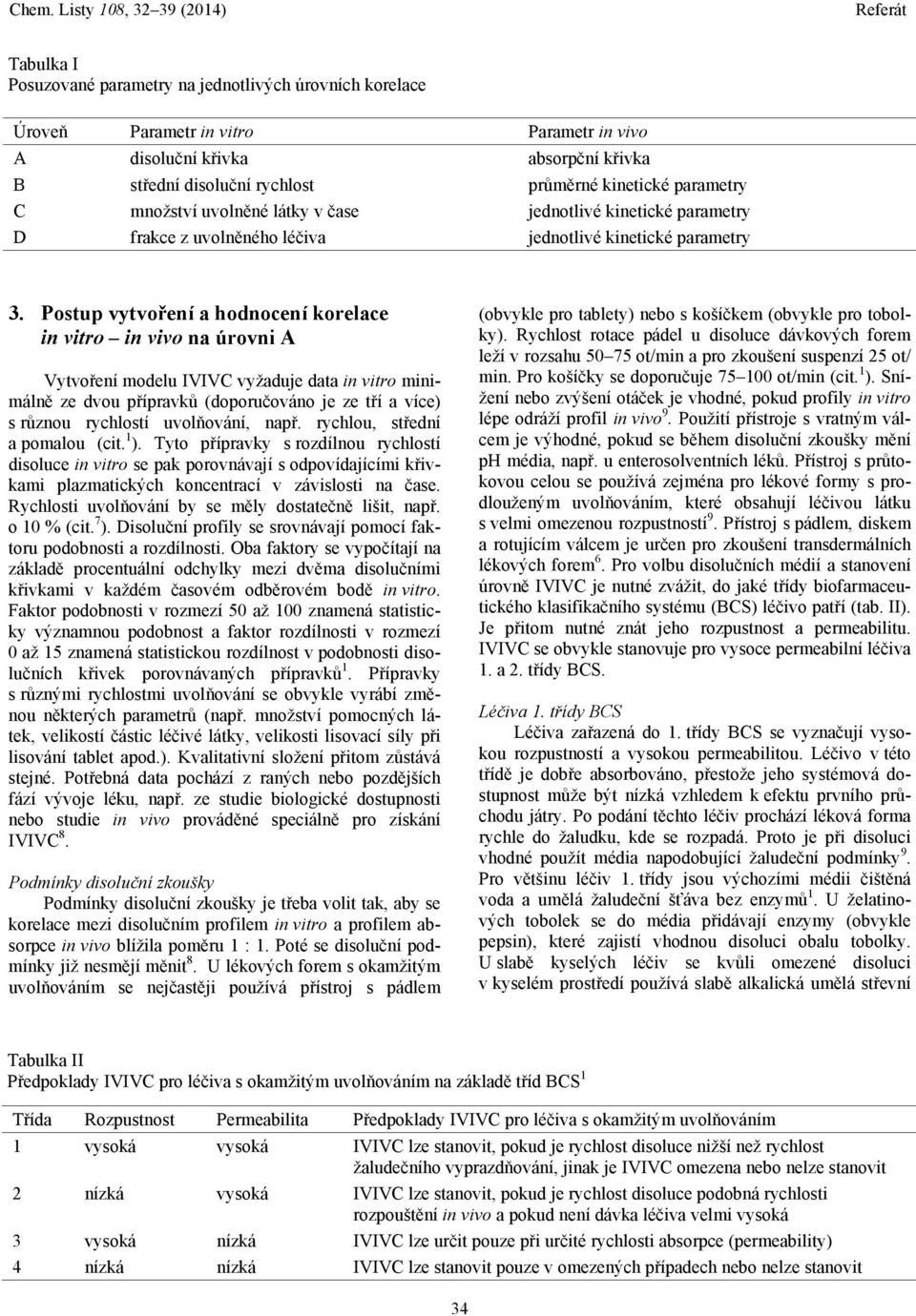 Postup vytvoření a hodnocení korelace in vitro in vivo na úrovni A Vytvoření modelu IVIVC vyžaduje data in vitro minimálně ze dvou přípravků (doporučováno je ze tří a více) s různou rychlostí