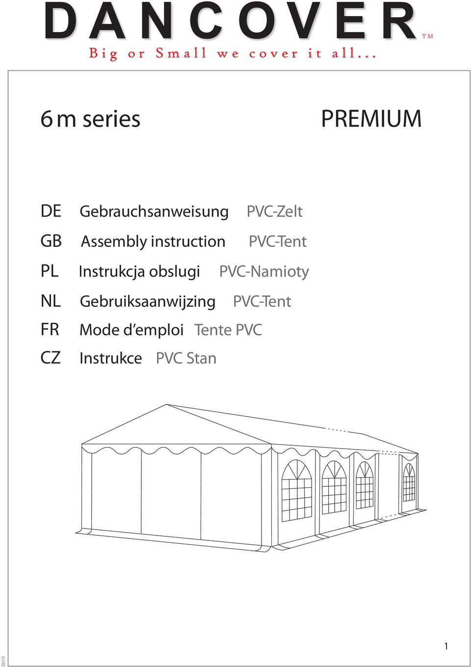 instruction PVC-Tent PL Instrukcja obslugi PVC-Namioty NL