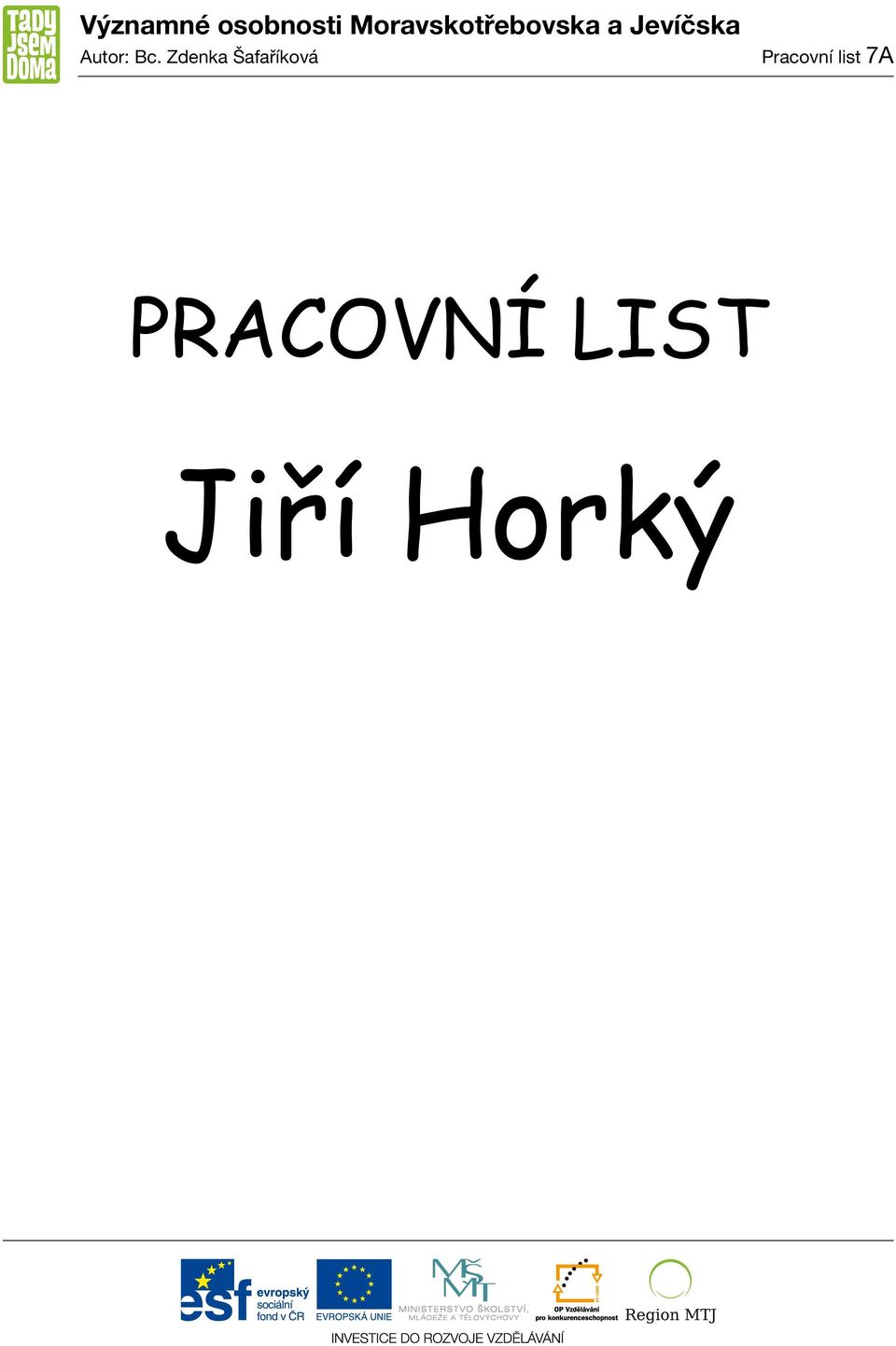 PRACOVNÍ