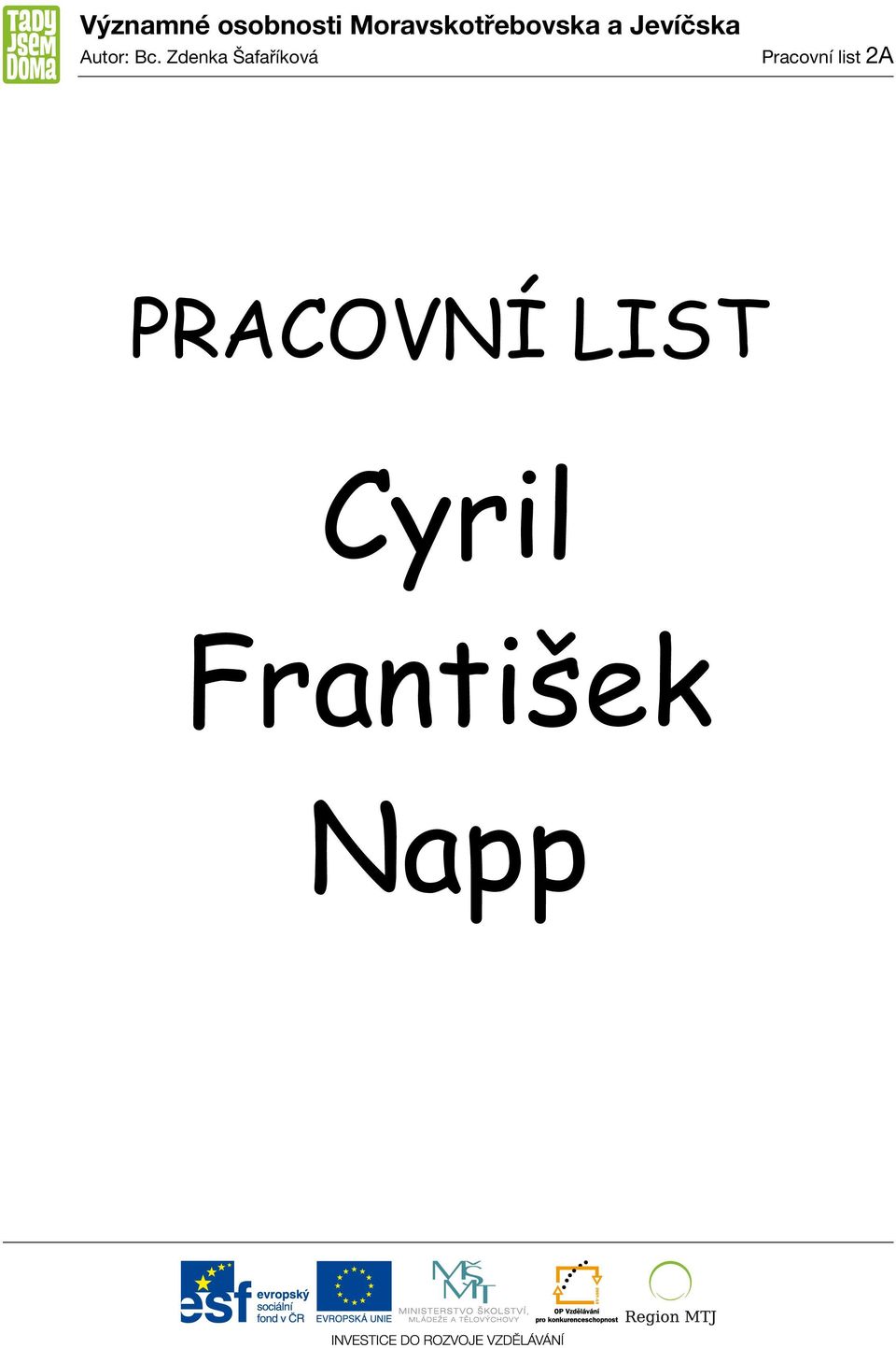 PRACOVNÍ