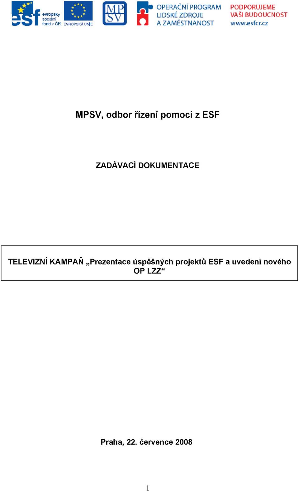 Prezentace úspěšných projektů ESF a