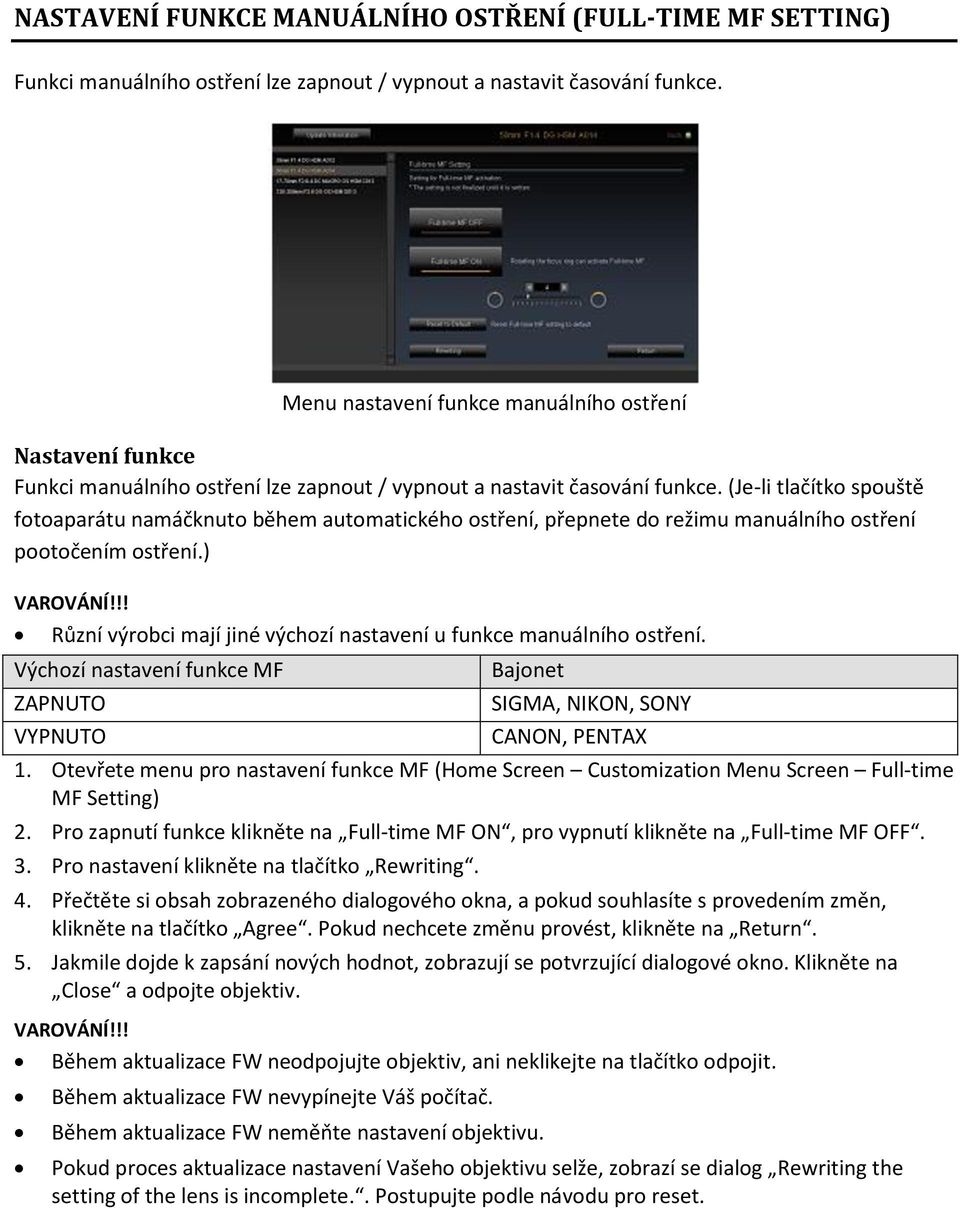 SIGMA Optimization Pro. Návod k použití programu a dokovací stanice - PDF  Free Download