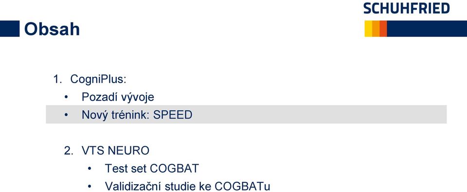 Nový trénink: SPEED 2.