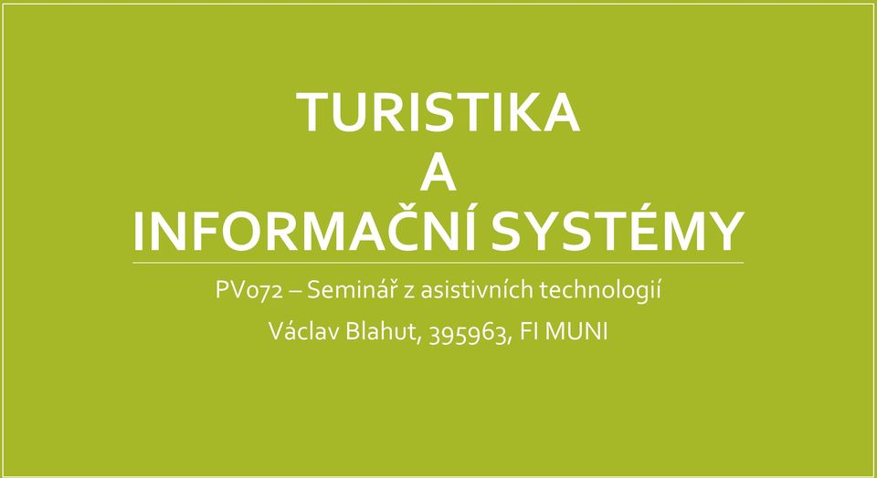 asistivních technologií