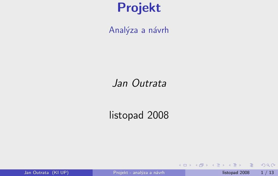 Outrata (KI UP) Projekt -