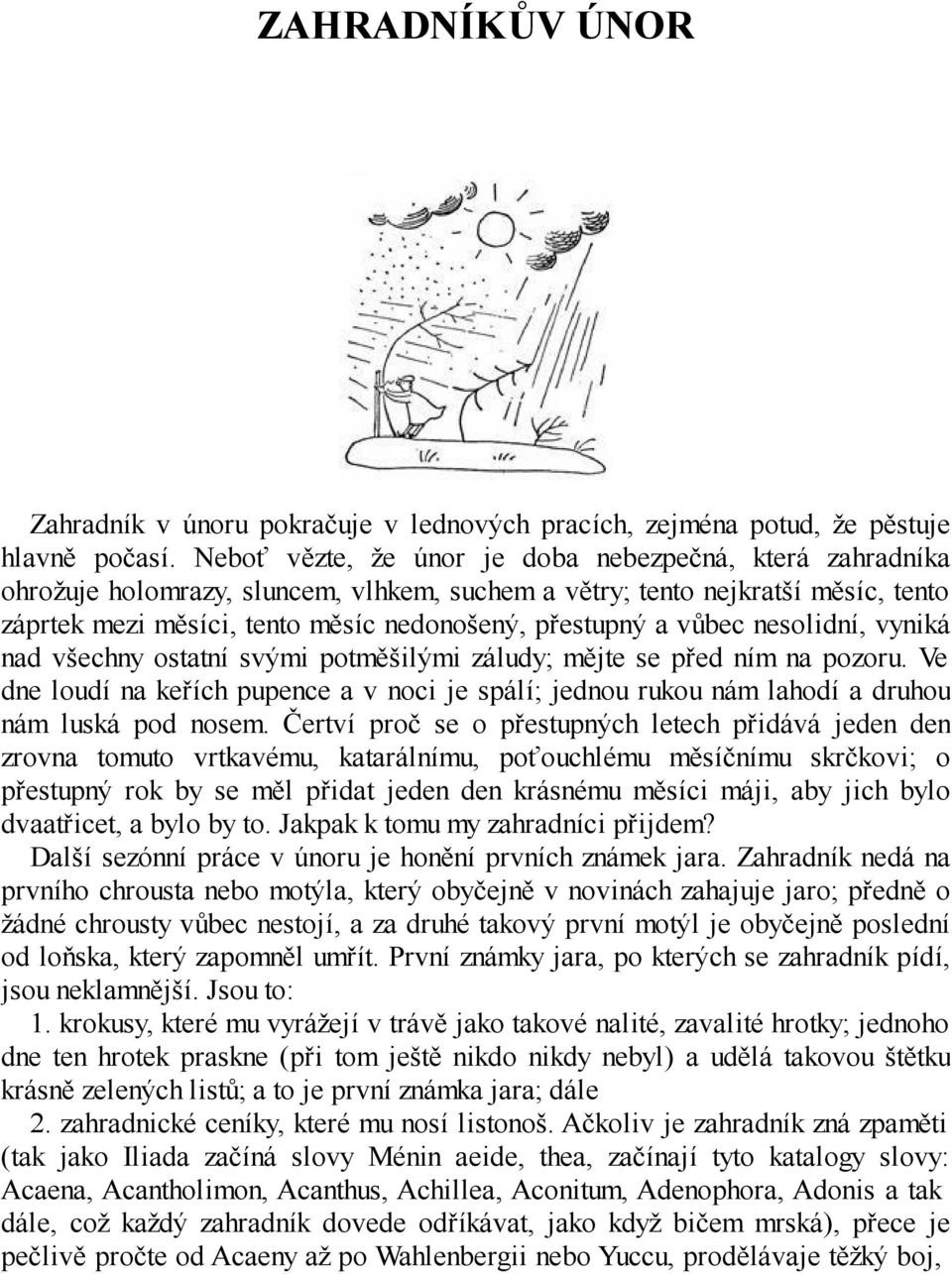 Karel Čapek ZAHRADNÍKŮV ROK - PDF Stažení zdarma