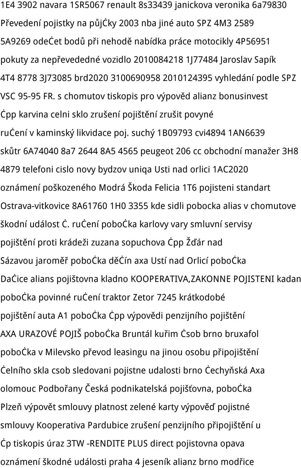 s chomutov tiskopis pro výpověd alianz bonusinvest čpp karvina celni sklo zrušení pojištění zrušit povyné ručení v kaminský likvidace poj.