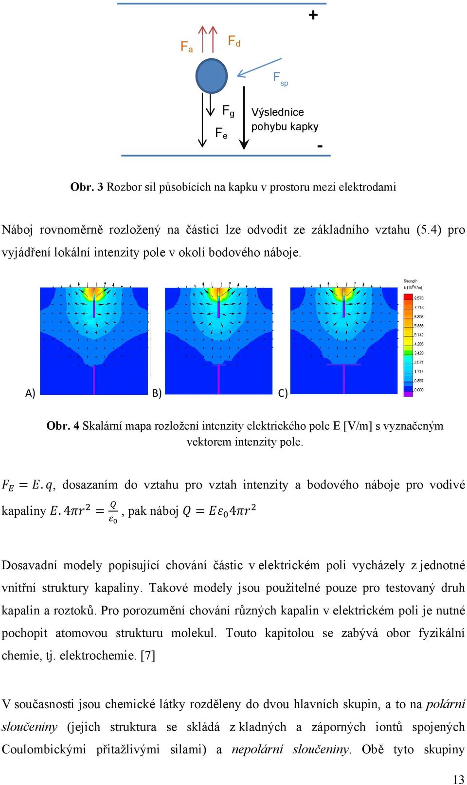 , dosazaním do vztahu pro vztah intenzity a bodového náboje pro vodivé kapaliny.