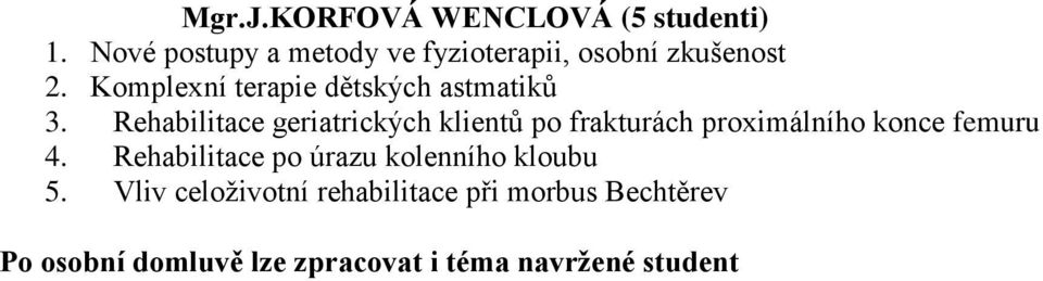 Komplexní terapie dětských astmatiků 3.