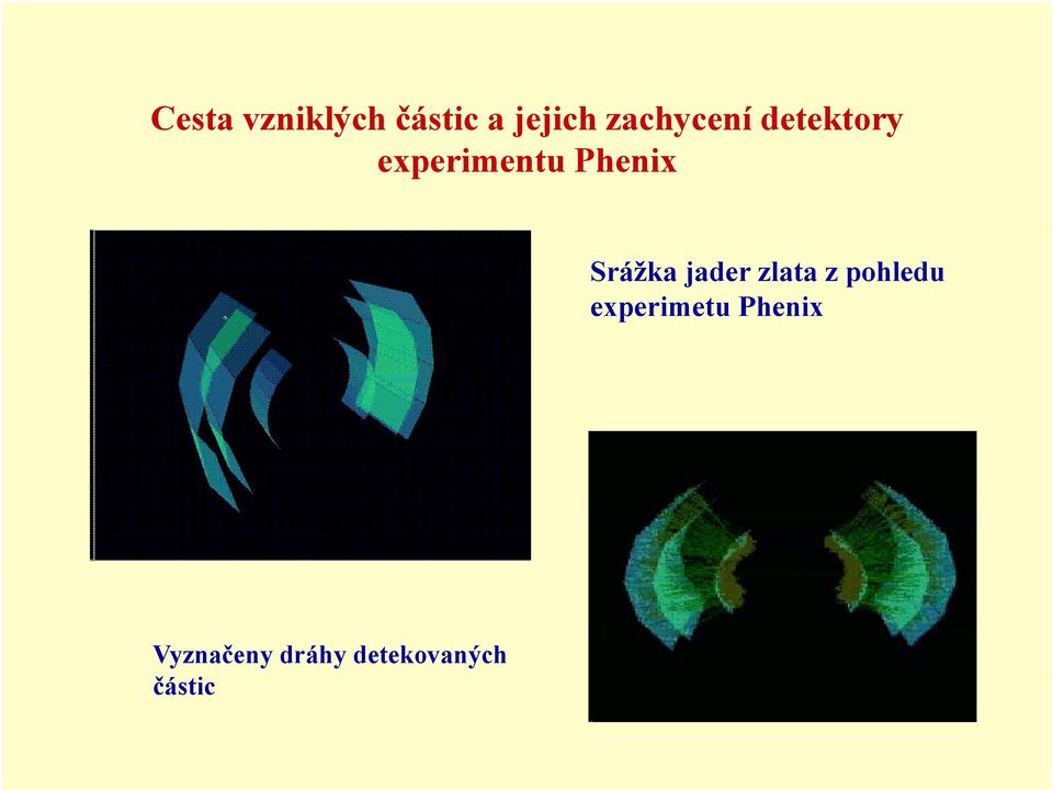 Srážka jader zlata z pohledu