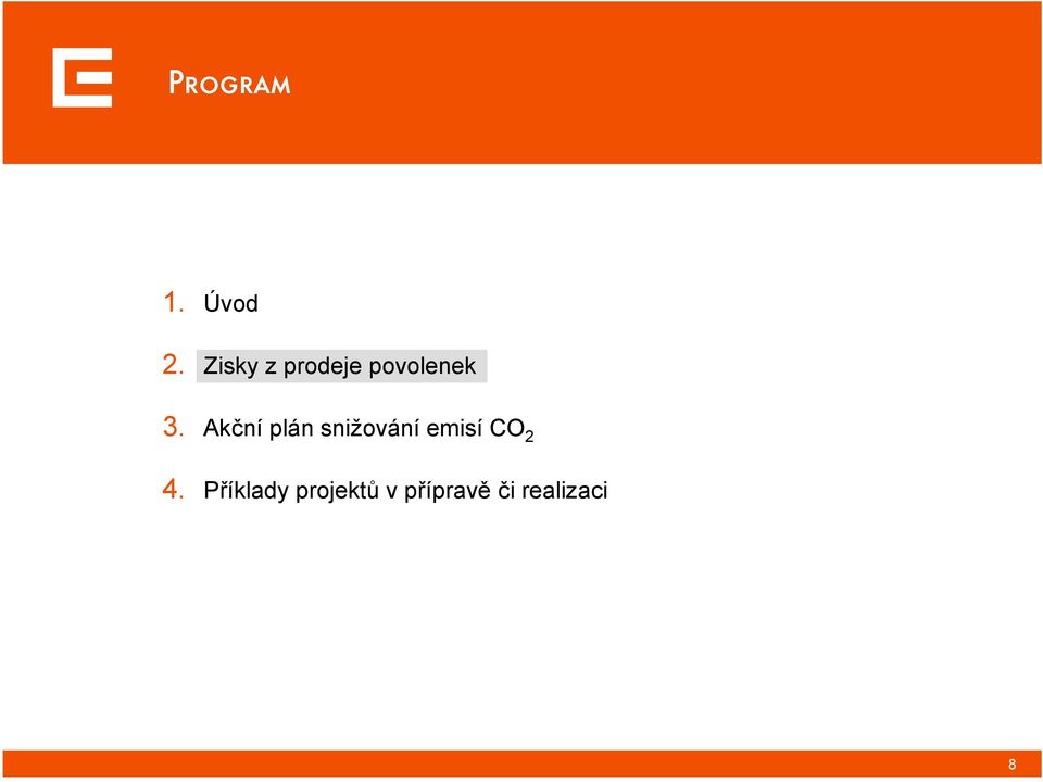 Akční plán snižování emisí CO 2