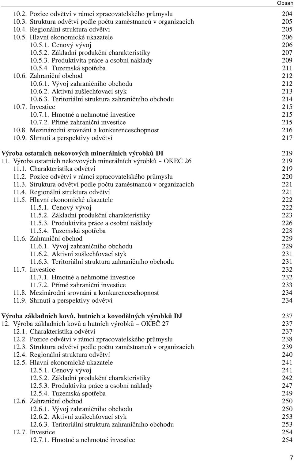 6.2. Aktivní zušlech ovací styk 213 10.6.3. Teritoriální struktura zahraničního obchodu 214 10.7. Investice 215 10.7.1. Hmotné a nehmotné investice 215 10.7.2. Přímé zahraniční investice 215 10.8.