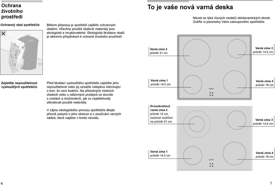 Ověřte si parametry Vámi zakoupeného spotřebiče.