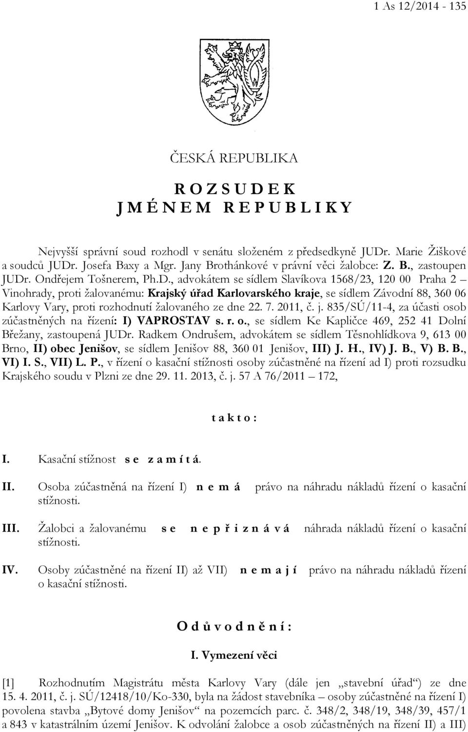 . Ondřejem Tošnerem, Ph.D.
