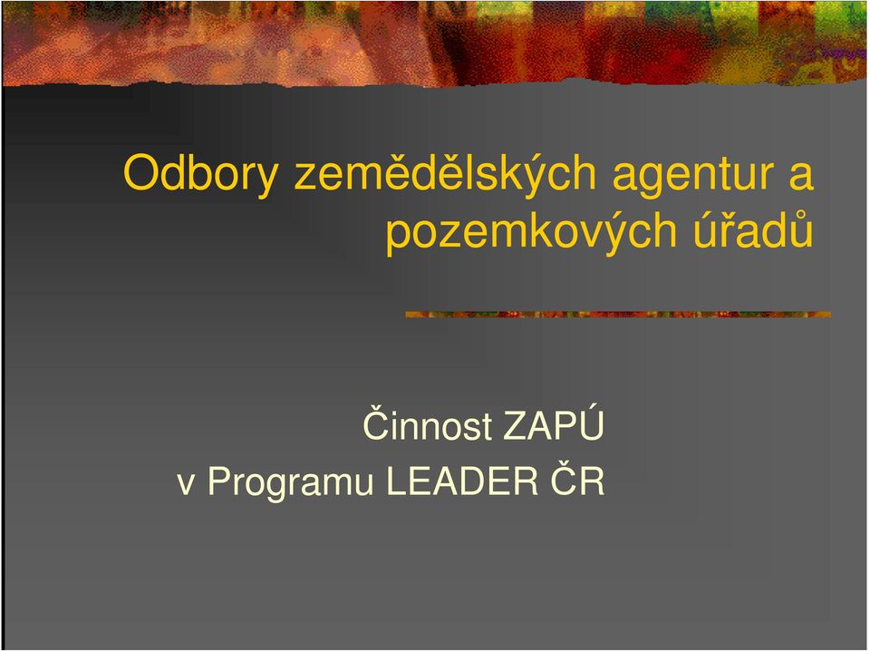pozemkových úřadů