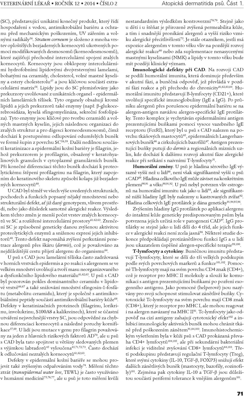 Stratum corneum je složeno z mnoha vrstev oploštìlých bezjaderných korneocytù ukotvených pomocí modifikovaných desmosomù (korneodesmosomù), které zajišśují pøechodné intercelulární spojení zralých