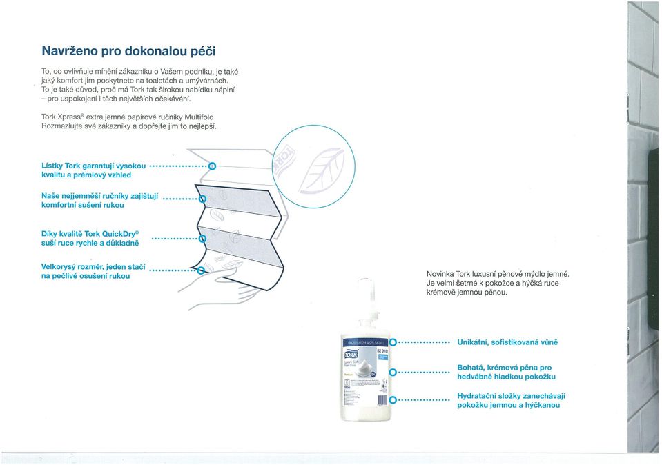 Tork Xpress extra jemné papírové ručníky Multifold Rozmazlujte své zákazníky a dopřejte jim to nejlepší.