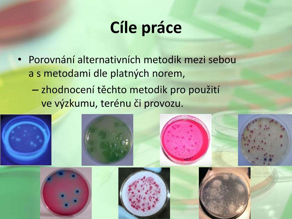 platných norem, zhodnocení těchto