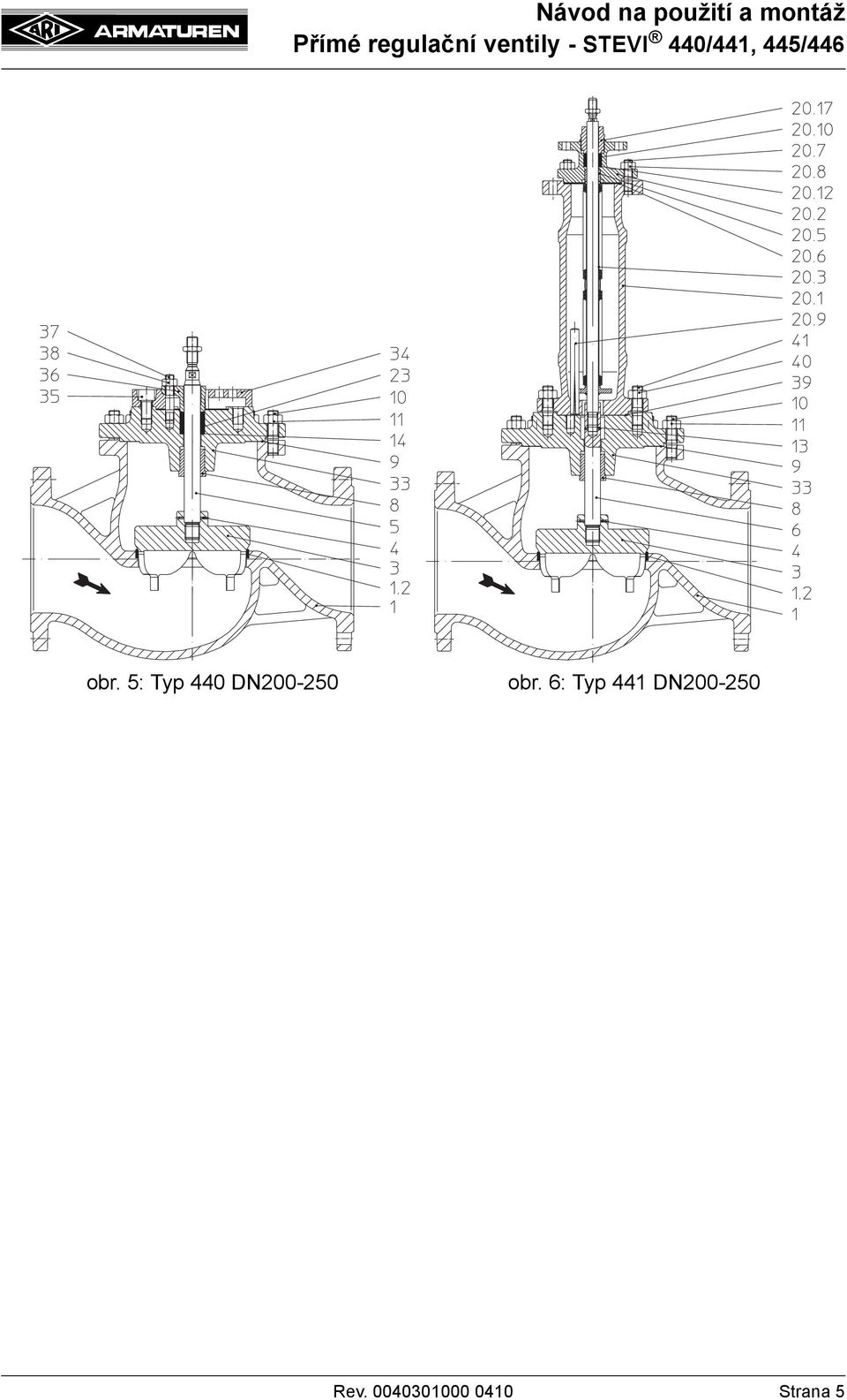 6: Typ 441 DN200-250