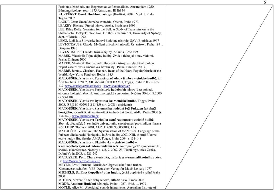 Honkyoku Tradition, Dr. thesis manuscript, University of Sydney, dept.